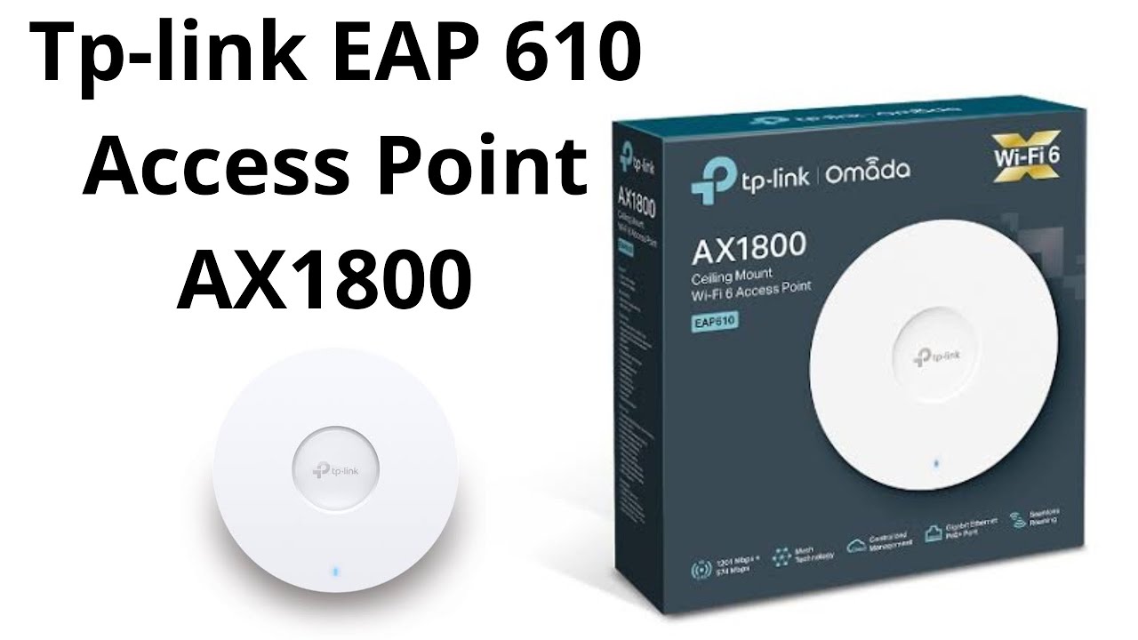 Miniatura da avaliação em vídeo de Access Point TP-Link Omada EAP610 Wi-Fi 6 AX1800