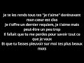 Amel Bent Dis Moi Qui Tu Es Parole
