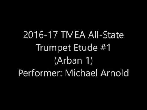 2016-2016 TMEA All-State Trumpet Etude # 1