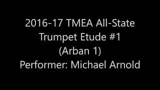 2016-2016 TMEA All-State Trumpet Etude # 1