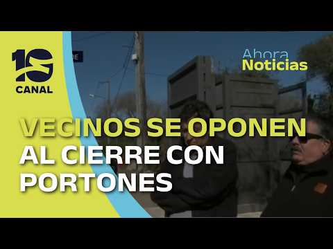 Vecinos de Villa Allende se oponen al sistema de portones contra la inseguridad