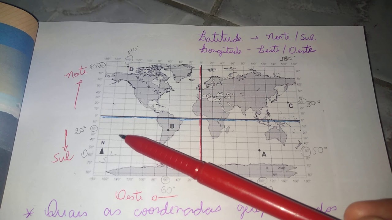 Coordenadas Geográficas - Exercício parte 1