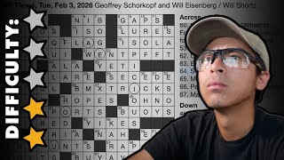 NY Times Crossword | Tuesday, Feb 3rd, 2026 | Unathletic Puzzles