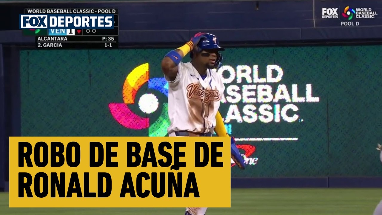 😲 ROBO DE BASE DE RONALD ACUÑA | República Dominicana vs Venezuela | World Baseball Classic 2026.