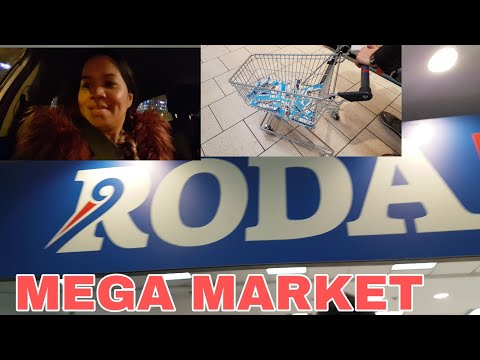 RODA MEGAMARKET// NIGHT GROCERY WITH MY SISTER/MY DRIVER😂 #RodaMegaMarketi
