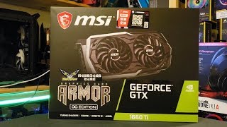 MSI GeForce GTX 1660 Ti ARMOR 6G OC - відео 1