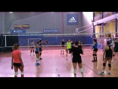 entrenamiento sabri dadino, boca voley femenino sub 18