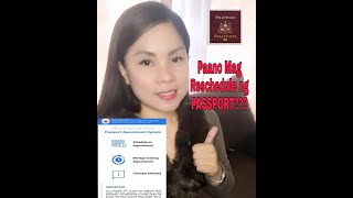 Paano mag reschedule ng Passport Appointment? How to reschedule passport Appointment?