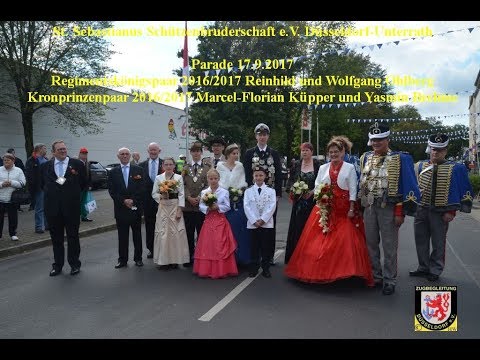 2017 0917 St  Sebastianus Schützen D Unterrath   Abschreiten des Regimentes  YT