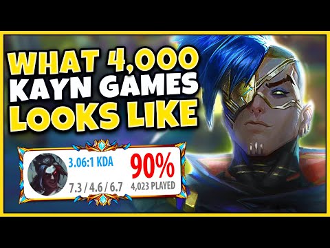 #1 KAYN WORLD THIS IS WHAT MAXIMUM KAYN EXPERIENCE LOOKS LIKE - League of Legends