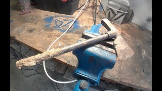 Old Rusty AXE Hammer Restoration