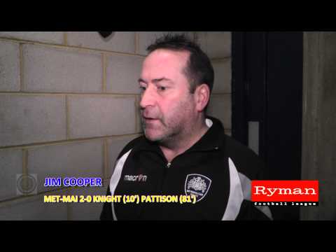 Met Police 2 Maidstone Utd 0 - Jim Cooper post-match interview