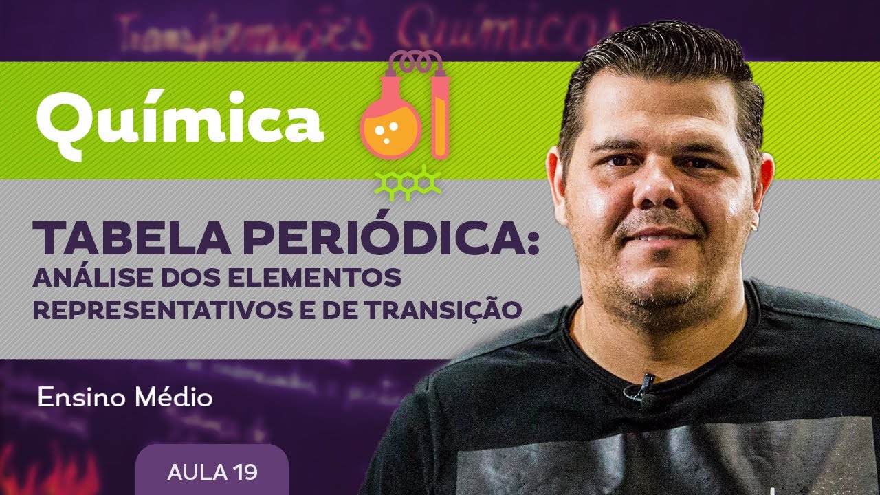 Tabela periódica: análise dos elementos representativos e de transição - Química - Ensino Médio