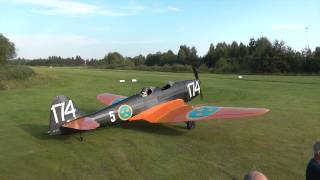 preview picture of video 'Three Klemm 35 on short visit to Edsbyn airfield'