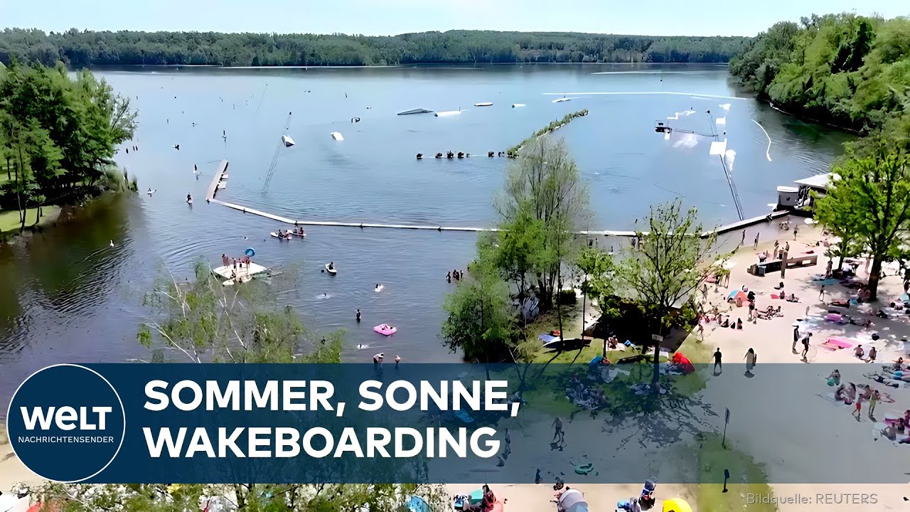 BLEIBTREUSEE: Wakeboard, Strand und Sommer - der Saisonstart am Wasserskipark in Brühl läuft