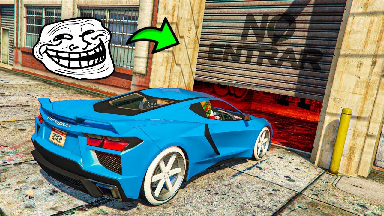 CARRERA TROLL! NO ENTRAR AL GARAJE!! - GTA 5 ONLINE