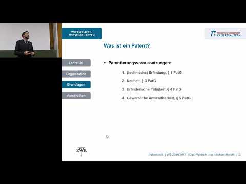 Patentrecht 01 - Einführung
