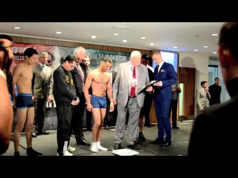 Kal Yafai weighs in for his IBF inter-continental clash against Herald Molina