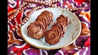 Chocolate Danish butter cookies | best cookies for Christmas | baking with Anne