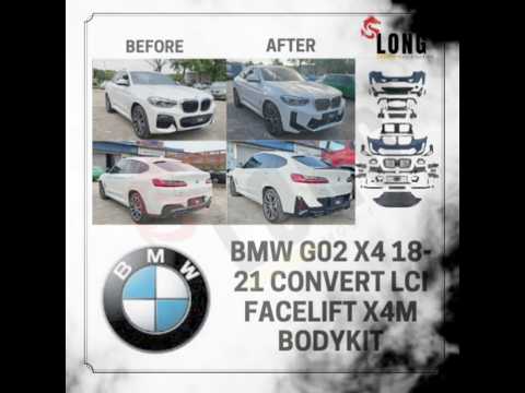bmw g02 x4 2018-2021 convert lci facelift x4m bodykit No need to replace headlights