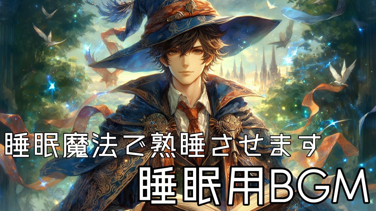 【睡眠用BGM】フリーBGM 睡眠魔法で貴方を熟睡させます　環境音