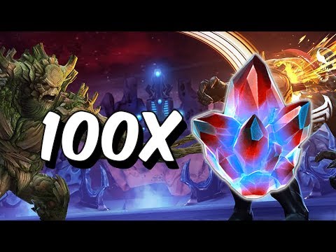 100x Alliance Quest Map 5/6 Crystal Opening! - Marvel Contest Of Champions
