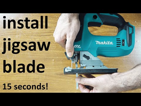 How to install jigsaw blade Makita