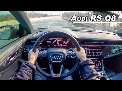 Driving a Tuned Audi RS Q8 - This 600+hp Twin Turbo V8 Sounds Incredible! (POV Binaural Audio)