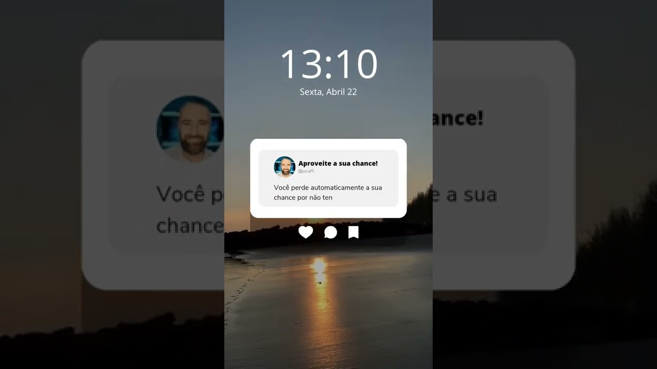 Aproveite as oportunidades que a vida lhe oferece!
