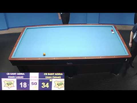 LIGA CATALANA 3 BANDAS 1ª DIV. - SANT ADRIÀ A (J. LUQUE) - SANT ADRIA ( J. CALVET)