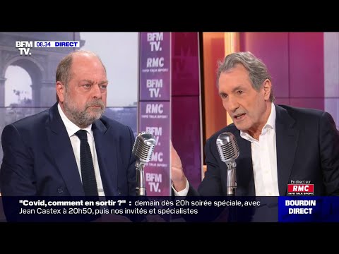 Eric Dupond Moretti face à Jean-Jacques Bourdin sur RMC et BFMTV