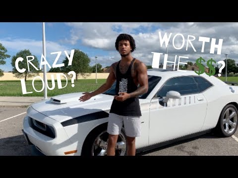 2014 Dodge Challenger Straight Piped vs SLP Loudmouth Cat-Back Exhaust and CAI