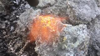 Mysterious Hard White Substance from Burning Wet Wood Ash