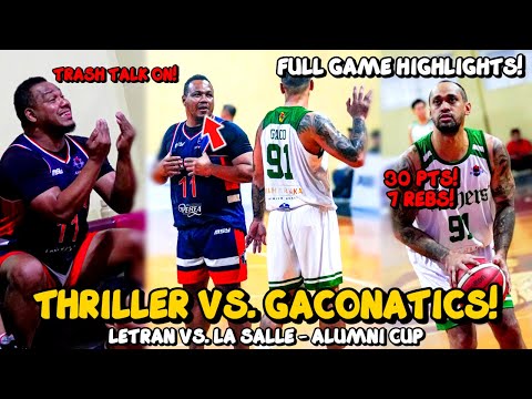 BIG MAK ANDAYA VS. GACO 30pts! FULL HIGHLIGHTS: LETRAN VS. LA SALLE ALUMNI CUP!