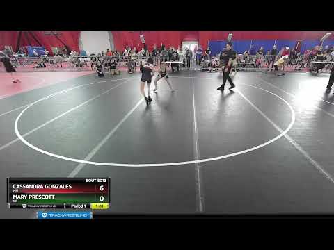 119-127 Lbs Round 2 - Cassandra Gonzales, MN Vs Mary Prescott, WI 382a