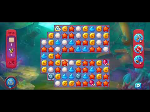 Fishdom gameplay level 2758