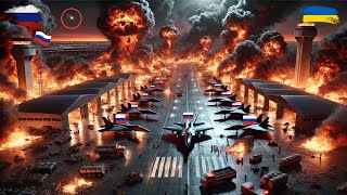 1 Minute Ago! Russian Air Base Destroyed by 500 Ukrainian Missiles