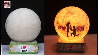 How to make paper lamp ||  Night lamp for Valentine's Day Gifts || Bedroom Decoration  showpiece