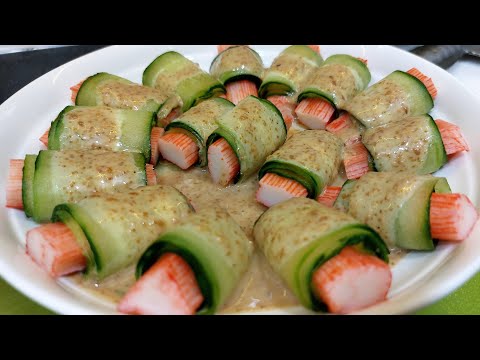 CUCUMBER AND CRABSTICK ROLL SALAD "APPETIZER"/  KANI SALAD/ @LORELIESKITCHEN