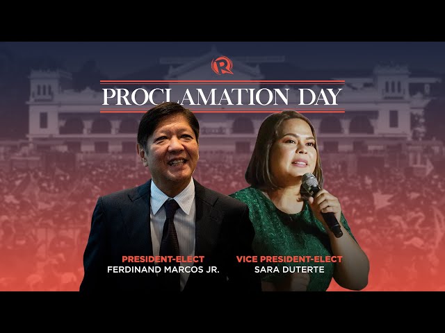 LIVESTREAM: Proclamation of President-elect Marcos and VP-elect Duterte