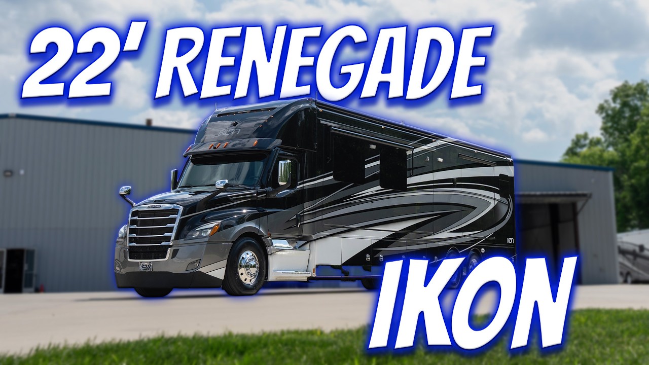2022 Renegade Ikon i4534RX 600HP Quad Slide Bath & 1/2 Motorhome