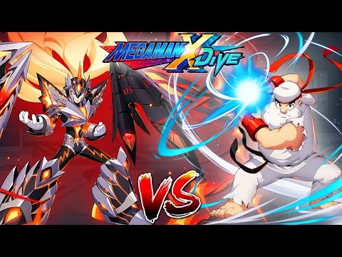 Crimson Valstrax Zero Vs Dr. Light the Martial Artist - Mega Man X DiVE (Mobile Controls PvP)