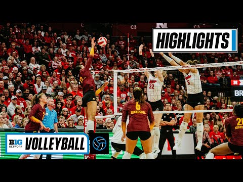 Minnesota at Nebraska | Highlights | Big Ten Volleyball | Nov. 26, 2022