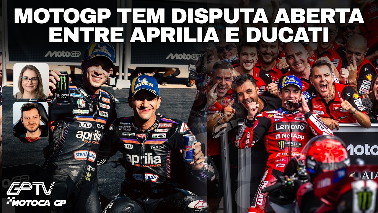 MOTOGP SAI DE FÉRIAS COM DISPUTA QUENTE ENTRE APRILIA E DUCATI | Motoca GP