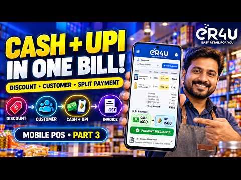 Item Discount, Customer & Split Payment | eR4U Mobile POS Part 3