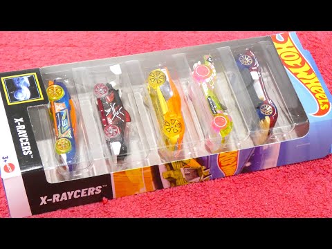 Hot Wheels X-Raycers Хот Вилс Прозрачные гонщики Подарочный набор из 5-ти машинок - фото 1 - id-p2480349166