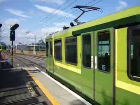 Dart Train at Dun Laoighre Station on the way to Dublin
