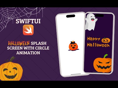 SwiftUI - Halloween Splash Screen With Circle Animation - iOS - Xcode 14.2