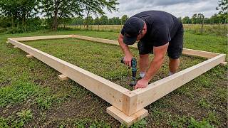 Man Builds Amazing 2-STORY WORKSHOP Using LOGS | Start To Finish By @SamMacyDesigns