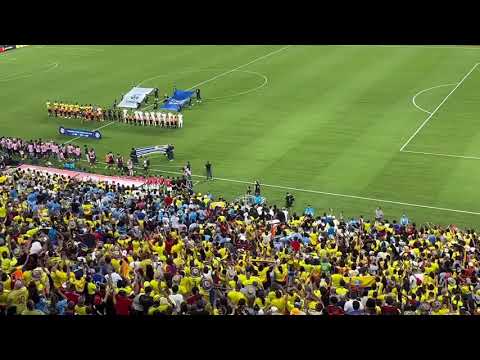 Entire Stadium Singing The Colombian National Anthem